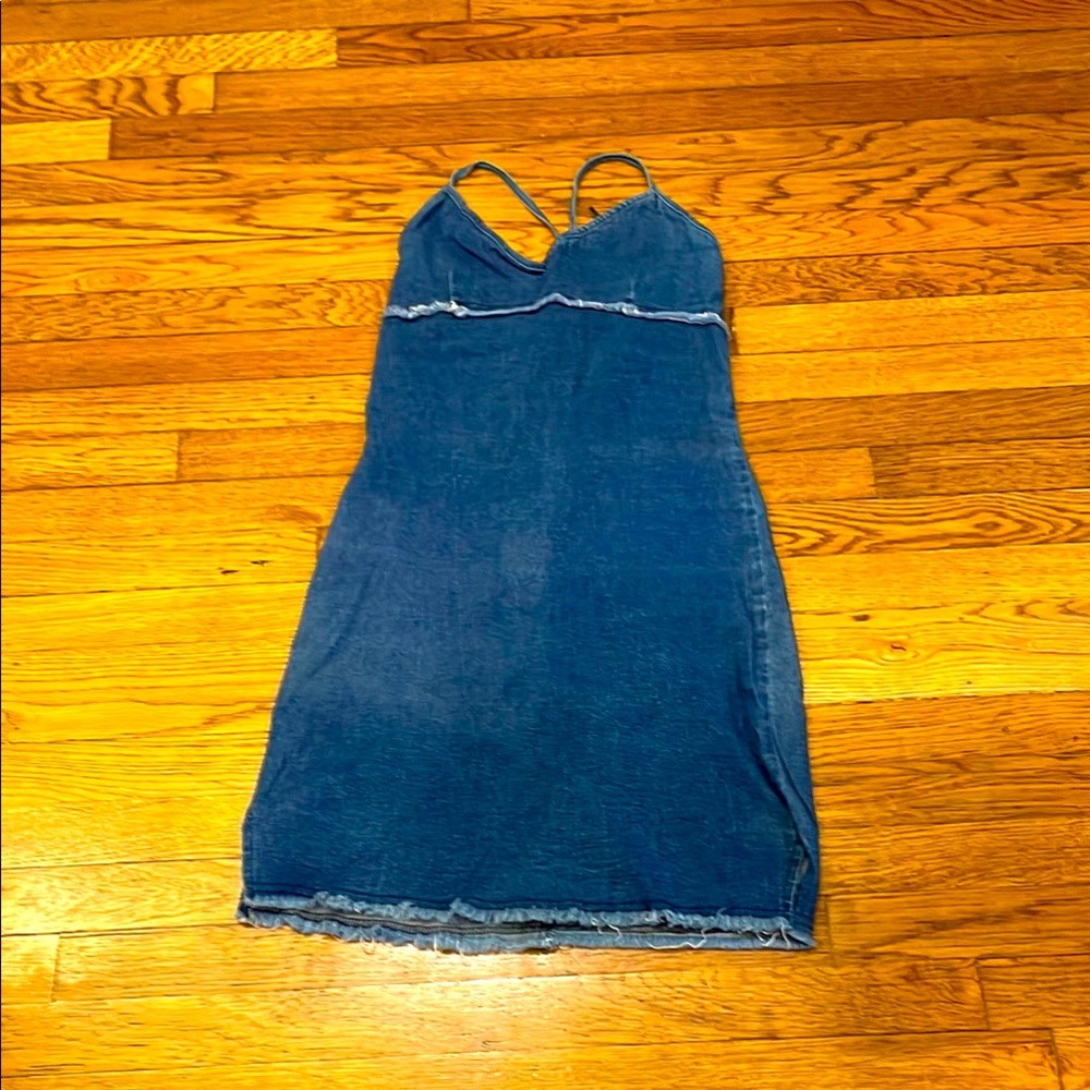 Vintage Chesley Blue Denim Summer Dress